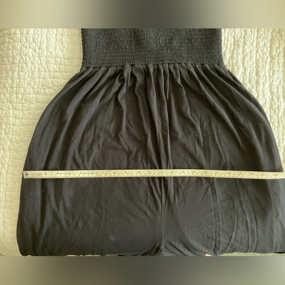 Calder Blake pima cotton black ruched top Lili romper size medium - Picture 8 of 8